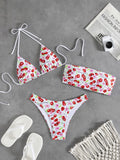 Women's Cherry Print Swimsuit