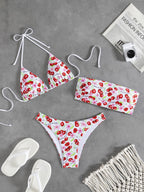 Women's Cherry Print Swimsuit