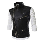 Women's Biker Vest with Asymmetric Zipper