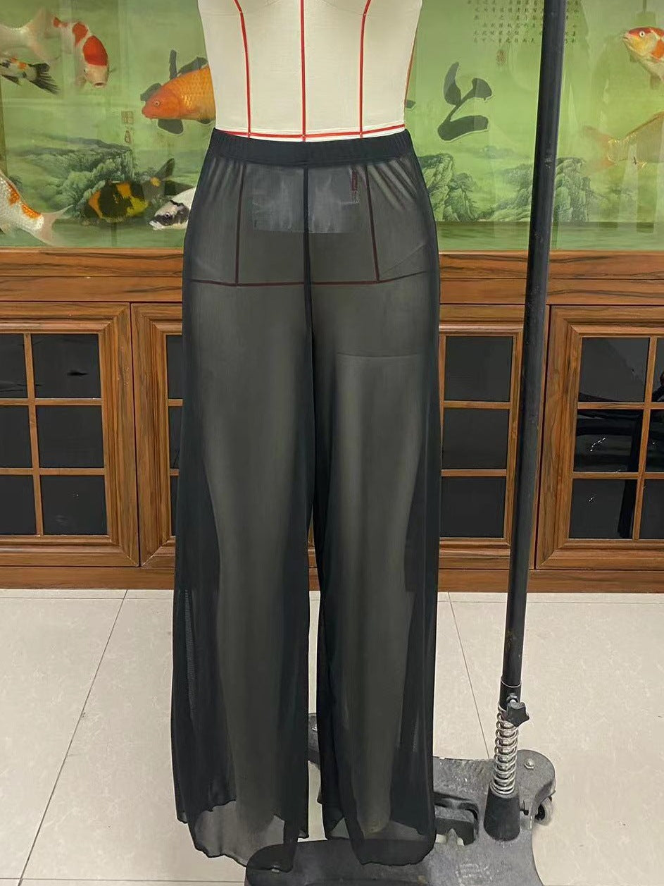 Women's Elegant Floral Print Beach Pants