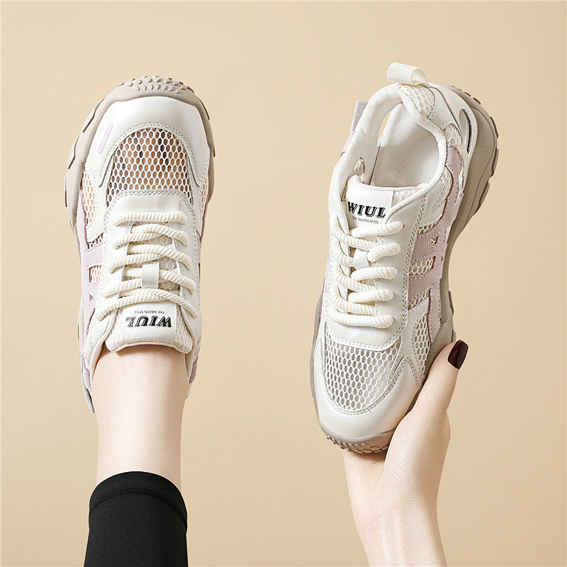 Women's Breathable Fitness Sneakers with Flexible Sole