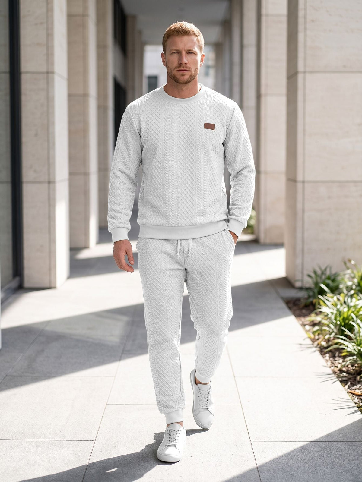 Men's Structured Knit Tracksuit