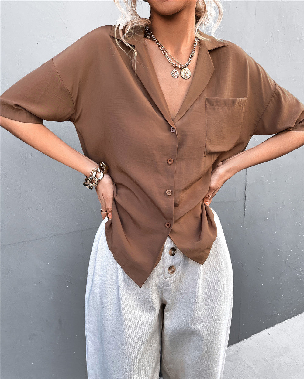 Women's Short-Sleeve Blouse