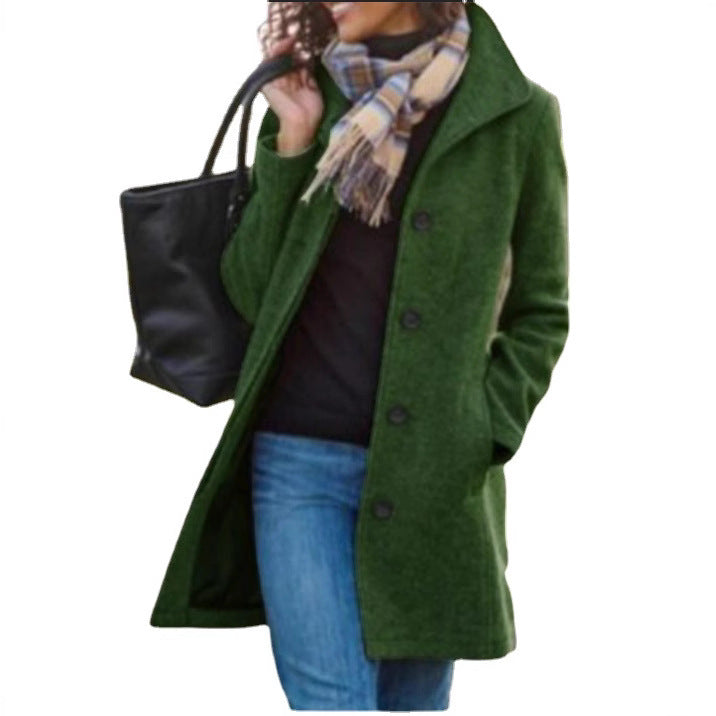 Women's Fashionable Blazer Coat with Classic Lapel