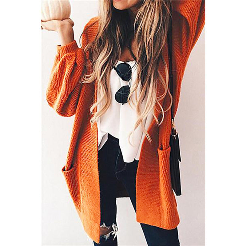 Women's Cozy Cardigan with Comfortable Pockets