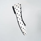 Women's Ballet Flats with Elegant Dot Pattern and Comfortable Lining