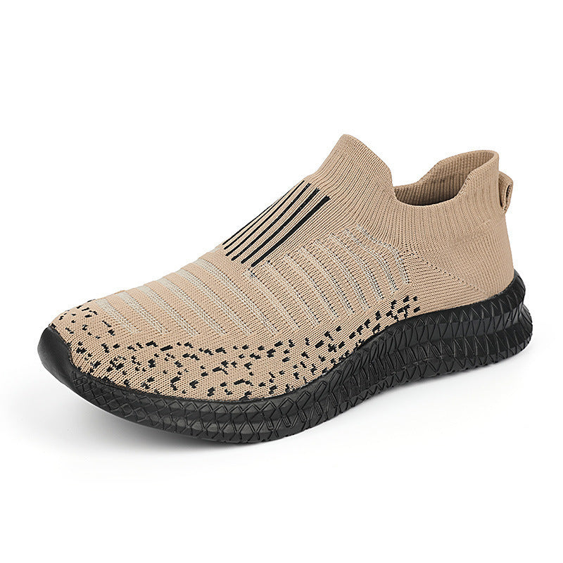 Women's Breathable Slip-On Sports Shoes with Elastic Knit