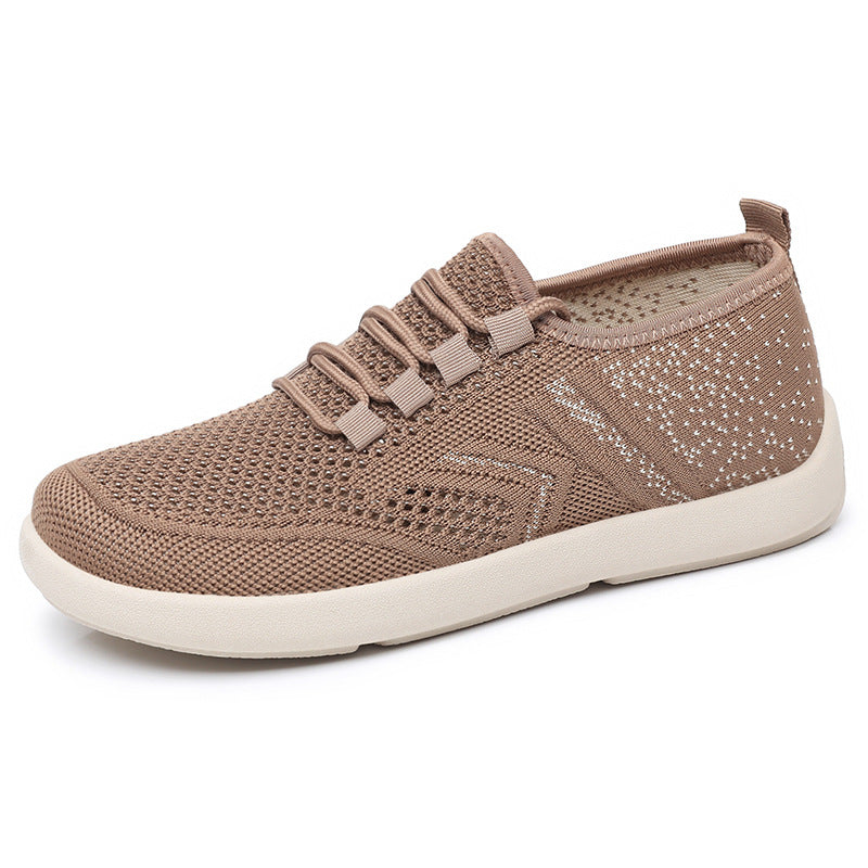 Women's Breathable Sneakers with Elastic Laces