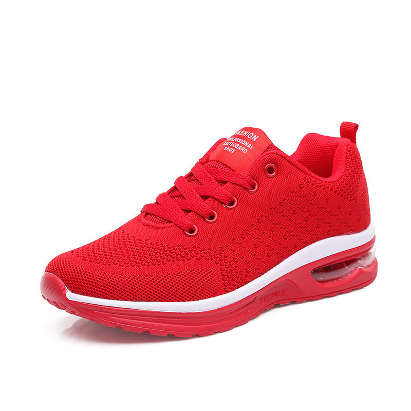 Women's Breathable Fitness Sneakers with Shock-Absorbing Sole