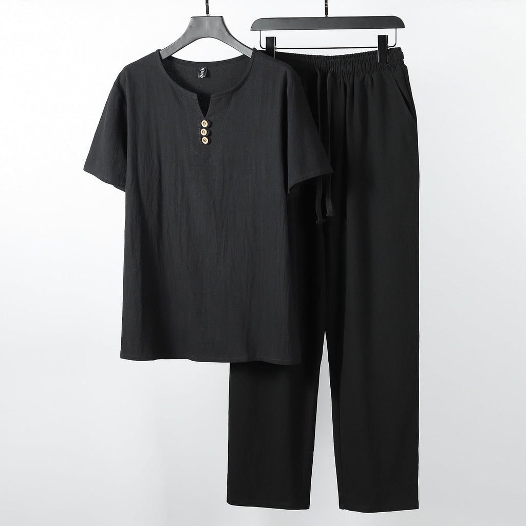 Women's Casual Lounge Set with Button Details