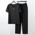 Women's Casual Lounge Set with Button Details