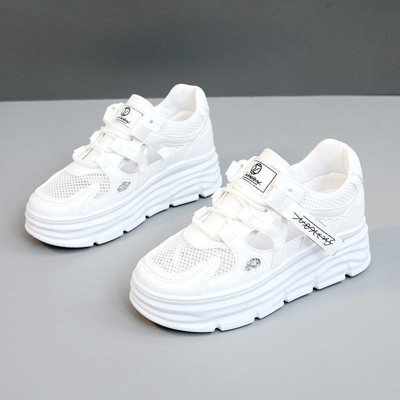 Women's Breathable Platform Sneakers with Ergonomic Design