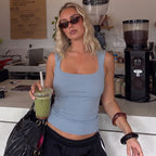 Women's Basic Tank Top with High-Quality Stretch