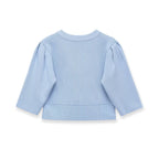 Elegant Cardigan with Fine Ribbed Pattern and Decorative Buttons