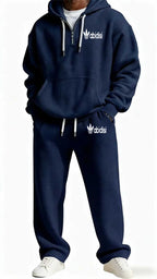 Men's Trendy Hoodie with Practical Zipper and Comfortable Jogging Pants