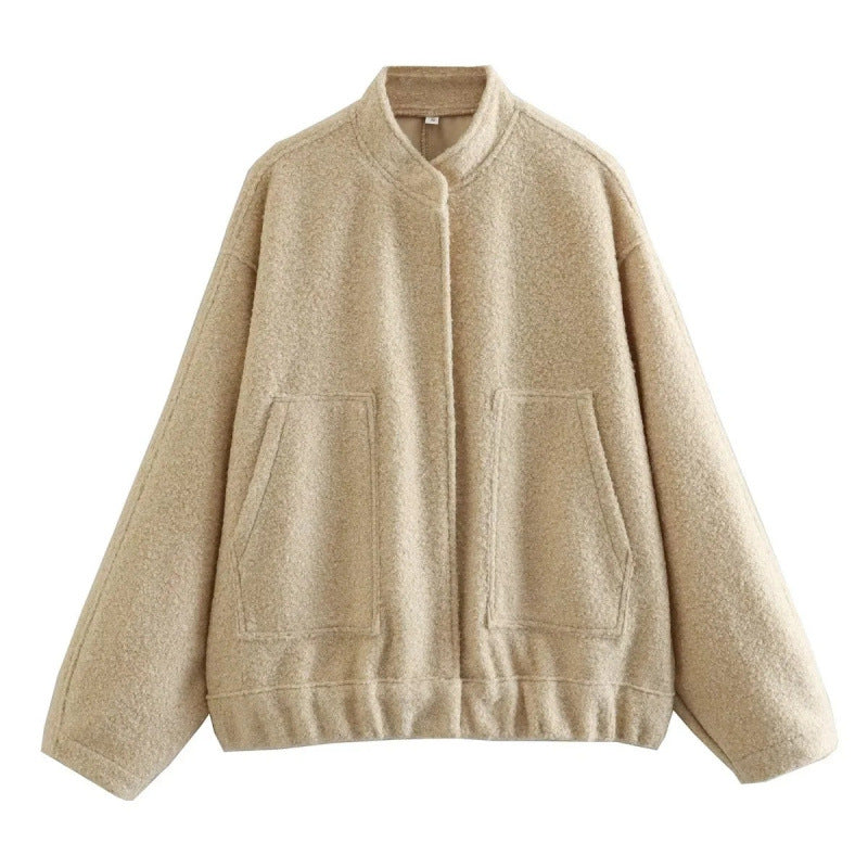Women's Oversized Soft Wool-Blend Jacket