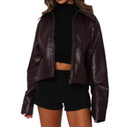 Women's Elegant Minimalist Cropped Jacket