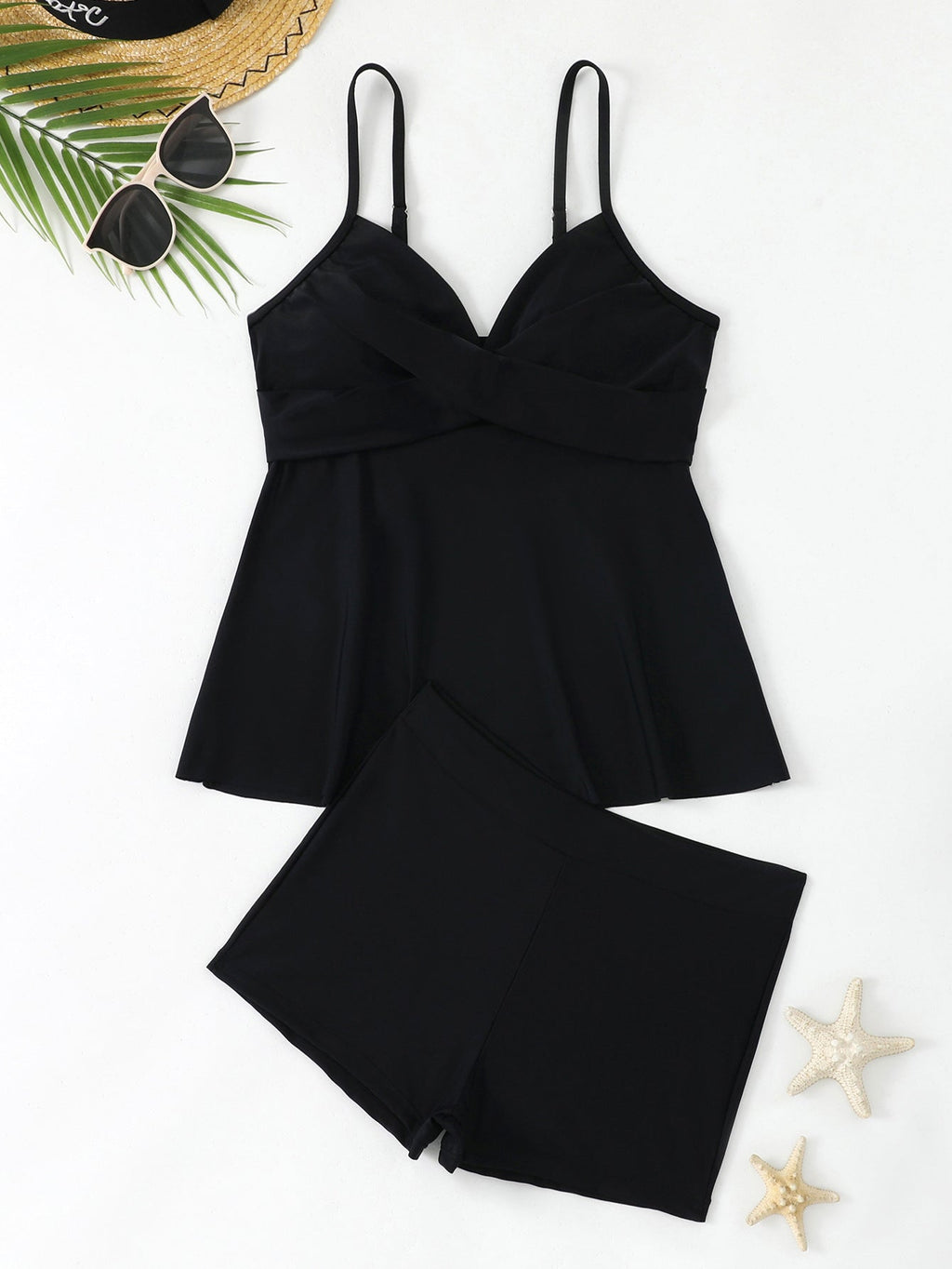 Women's Swimsuit with Skirt and Shorts