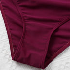 Women's Swimsuit with Ruffles and Cross-Back Straps