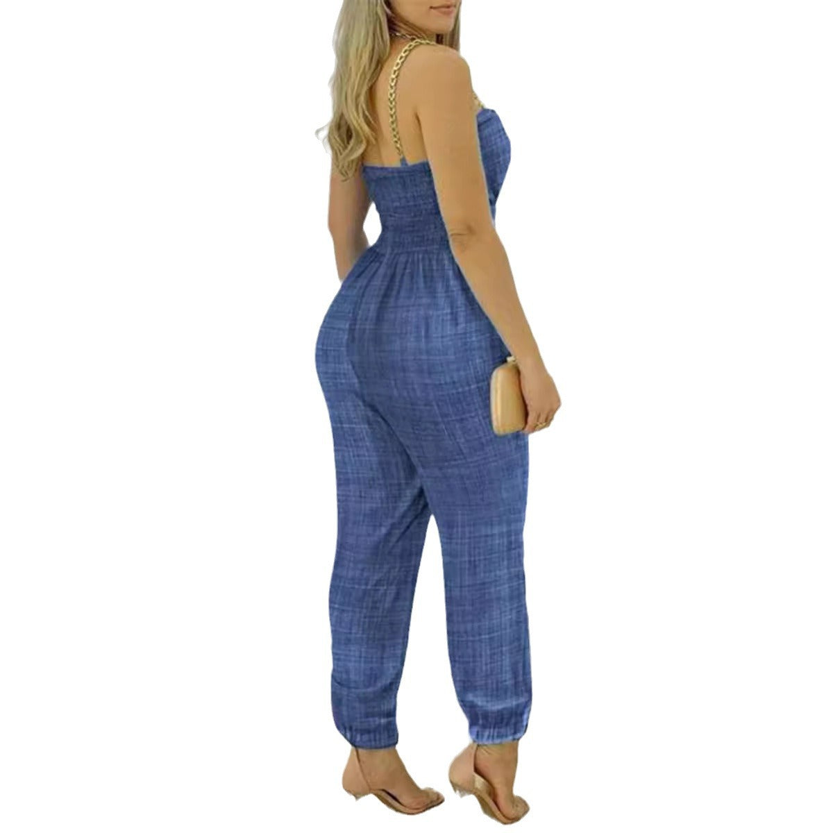 Women's Cut-Out Slim Leg Jumpsuit