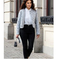 Women's Elegant Jacket with Textured Design