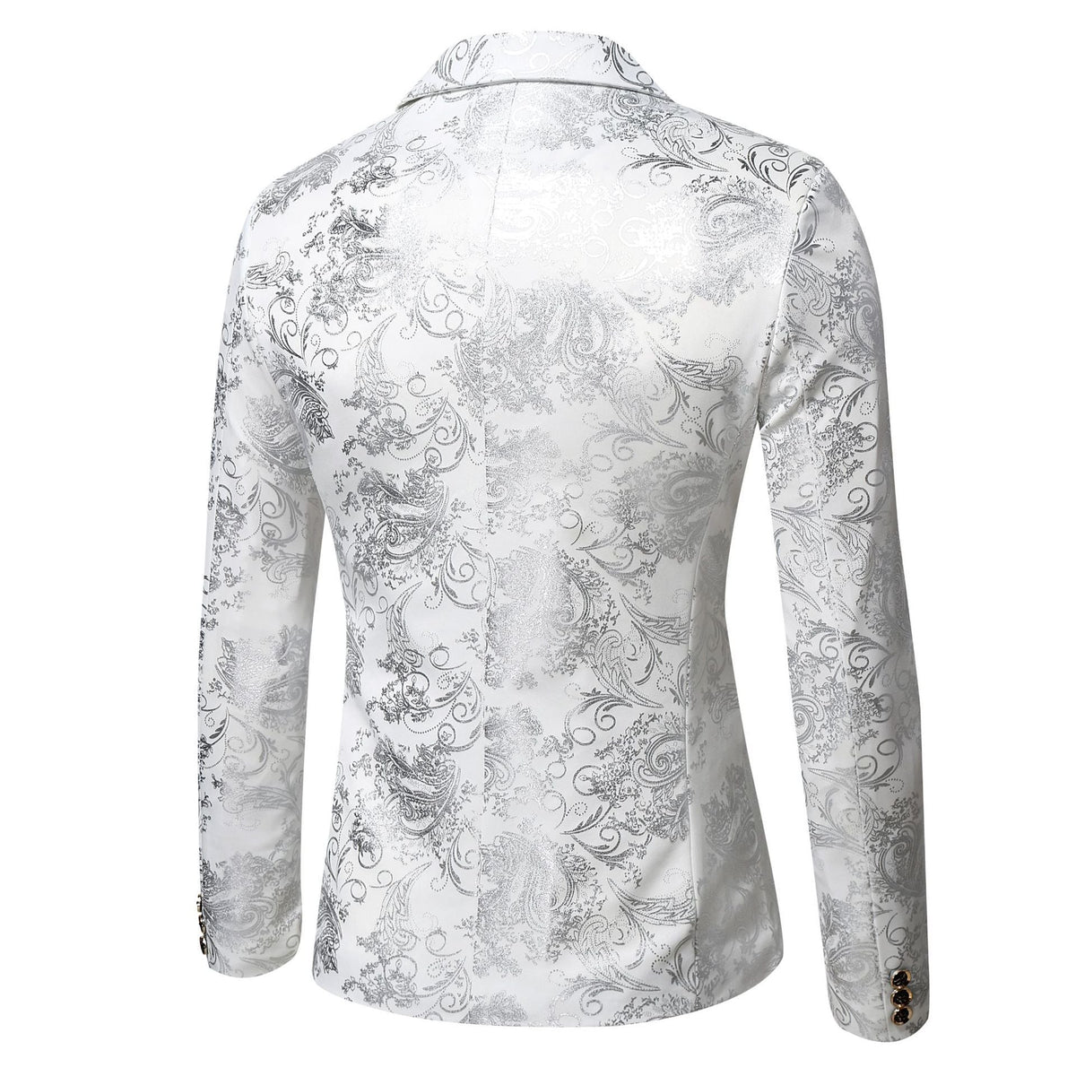 Elegant Blazer with 3D Floral Design
