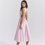 Women's A-Line Cocktail Dress with Waist Detail