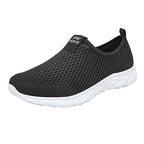 Women's Breathable Slip-On Sneakers with Innovative Surface Structure