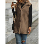 Women's Elegant and Cozy Teddy Jacket with Button Placket