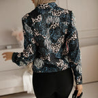 Women's Snake Print Shirt Blouse