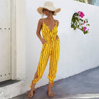 Women's Spaghetti Strap Jumpsuit with Knot Detail