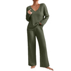 Women's Casual Knit Loungewear Set