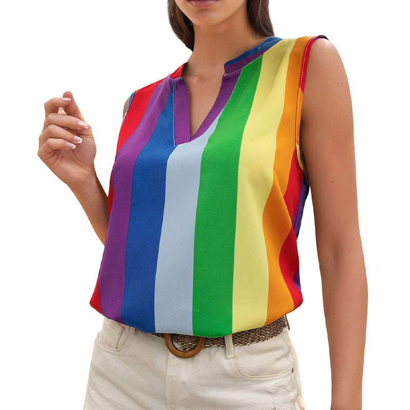 Women's Sleeveless Gradient Top