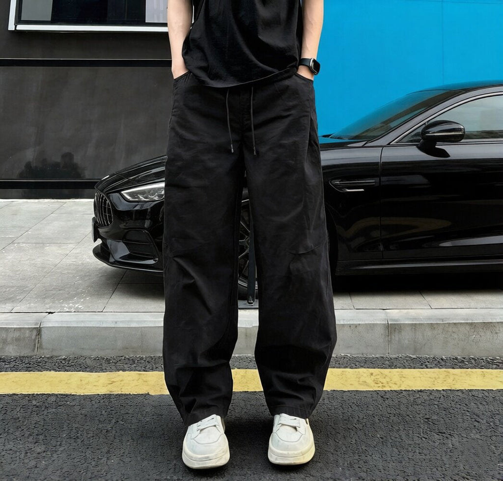 Men's Casual Relaxed Pants with Wide Legs