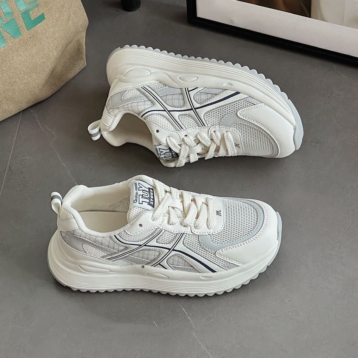 Women's Breathable Mesh Sneakers with Cushioning