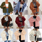 Women's Patterned Cardigan in Soft Cozy Fabric