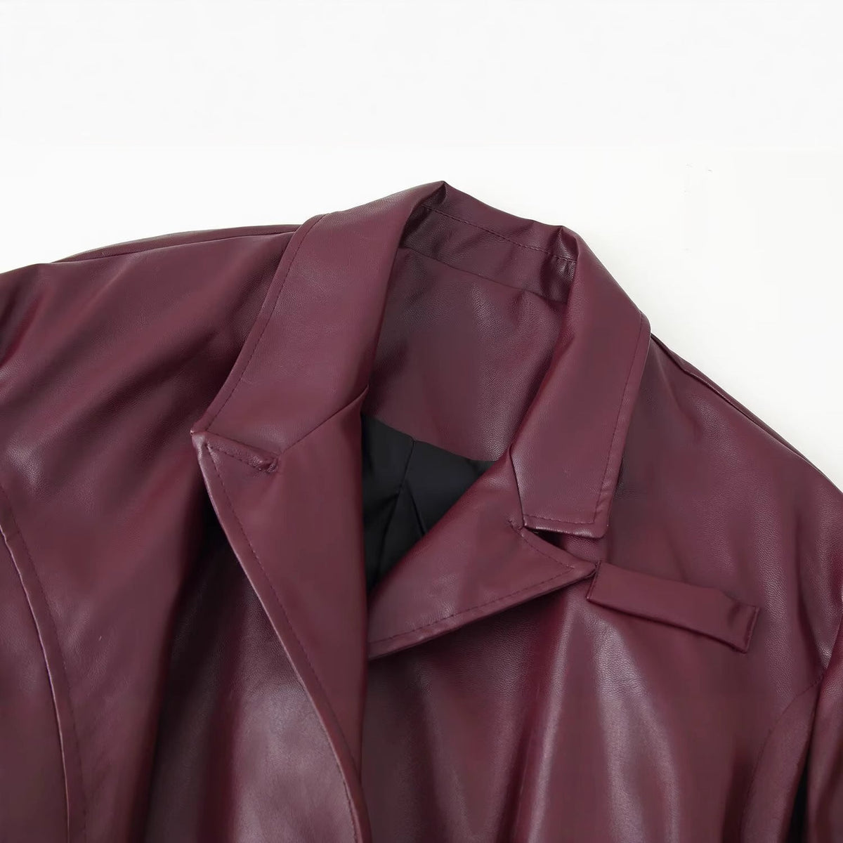 Elegant Women's Faux Leather Jacket