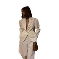 Elegant Blazer Suit with Tailored Fit and Pockets