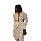 Elegant Blazer Suit with Tailored Fit and Pockets