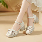 Women's Ballet Flats with Elegant Strap and Braided Design