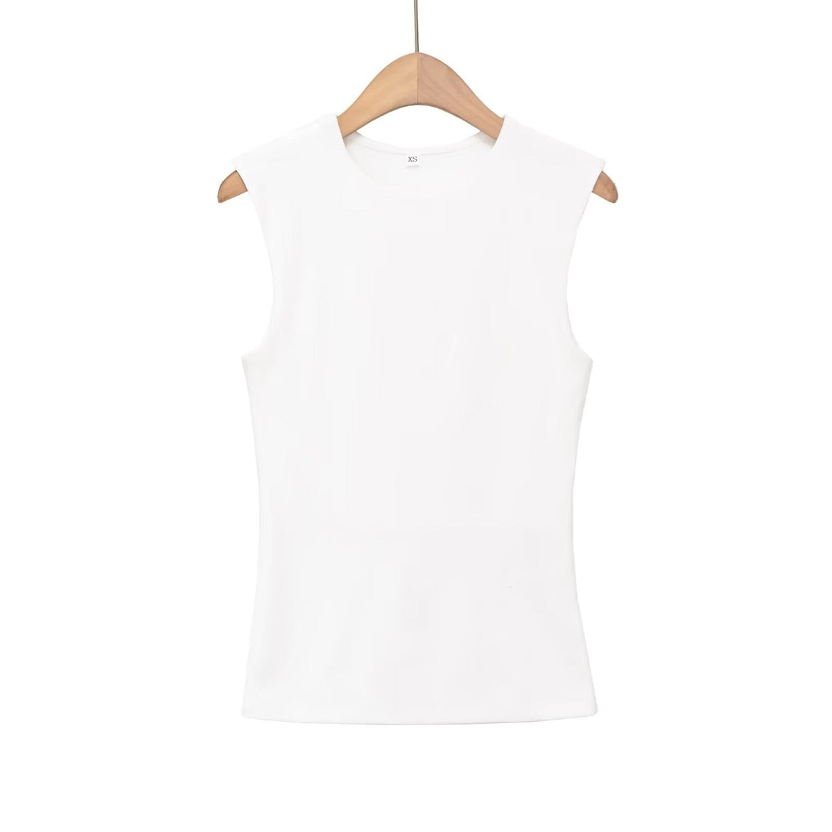 Women's Sleeveless Top with Modern Cut and Form-Fitting Design