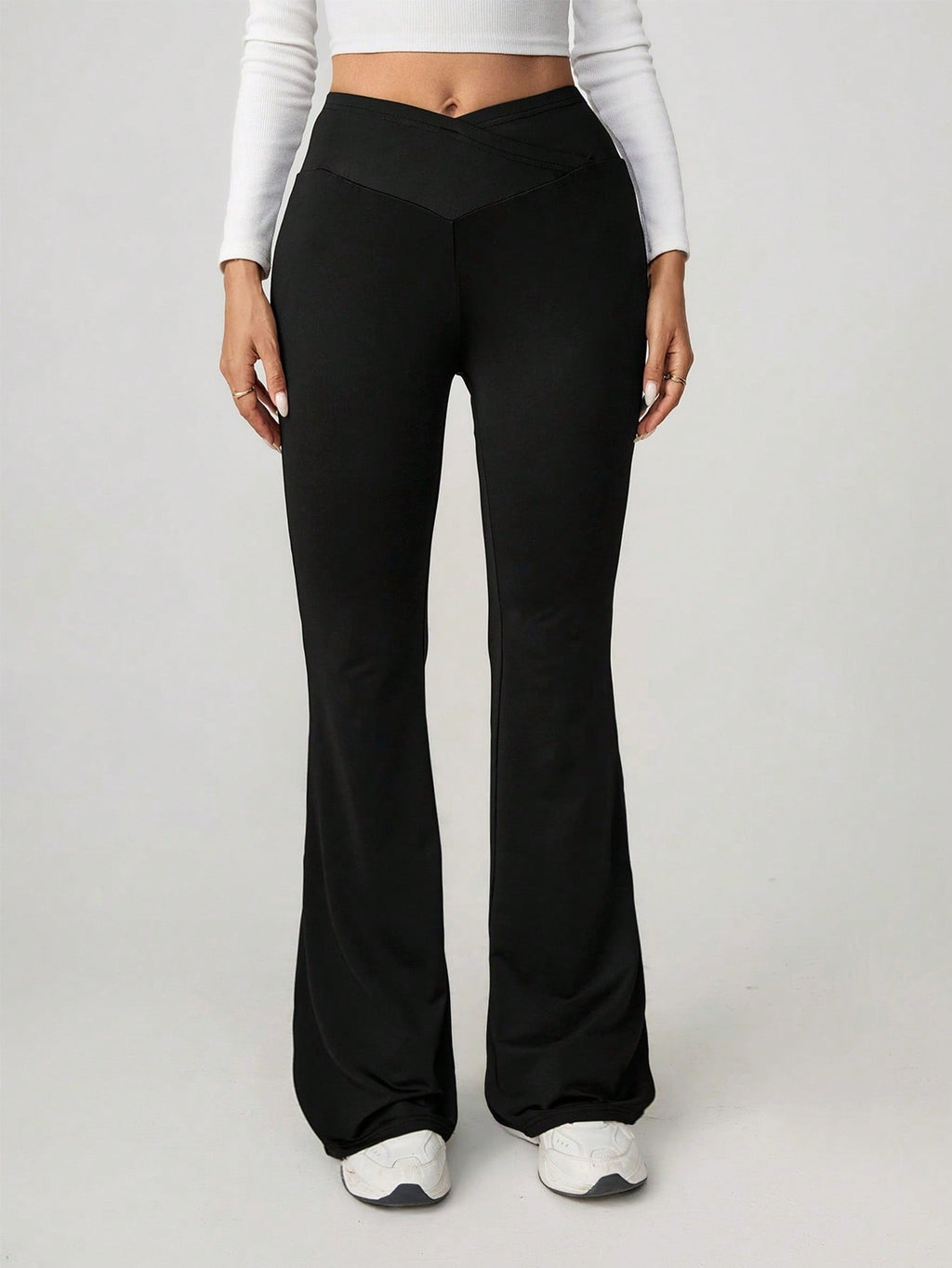 Women's High-Waisted Flared Leggings