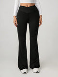 Women's High-Waisted Flared Leggings
