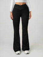 Women's High-Waisted Flared Leggings