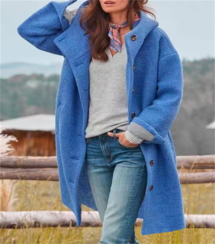 Women's Long-Sleeved Comfort Coat