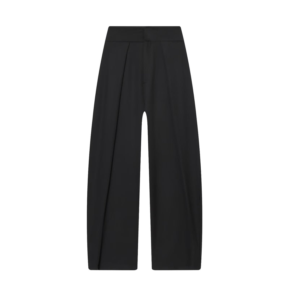 Women's Elegant Wide-Leg Trousers with Fine Pleats