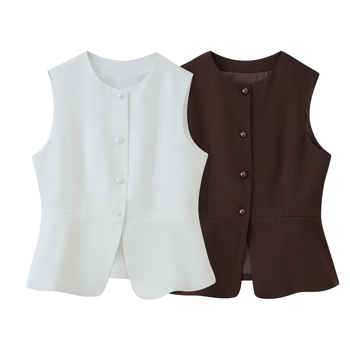 Women's Sleeveless Blazer Jacket