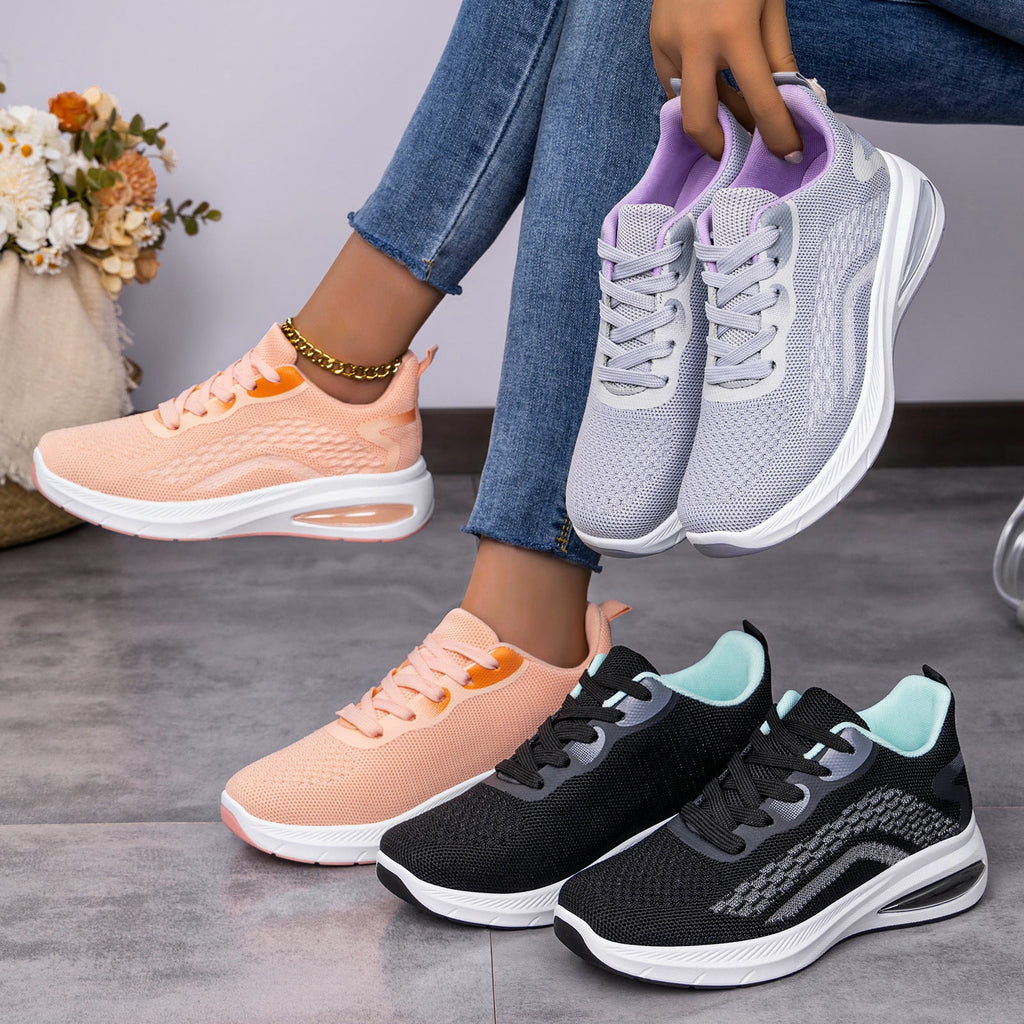 Women's Breathable Running Shoes with Cushioning and Flexibility