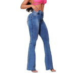 Women's High-Waisted Flared Jeans