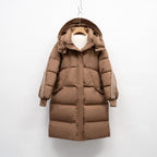 Women's Insulated Winter Coat with Functional Pockets and Adjustable Hood